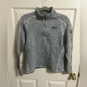 Patagonia Birch White Better Sweater 1/4 Zip Pullover Girl’s XXL Or Women’s XS